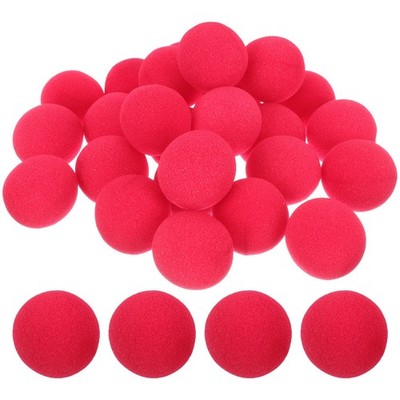 2 Count Sponge Balls Cosplay Decor Clown Nose Man Fake Comic Costume