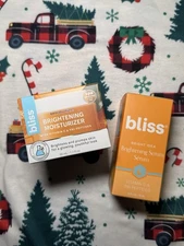 Bliss Brighting Serum 30mL & Brighting Moisturizer Bundle New 