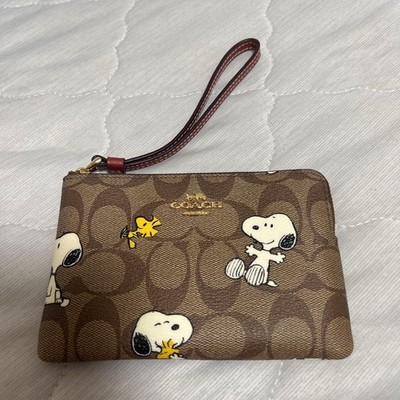 COACH x PEANUTS Snoopy Woodstock Signature Print Neu unbenutzt Zusammenarbeit