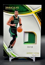 2024-25 Panini Immaculate Collection JAYSON TATUM GAME WORN GOLD 10/10 #SWA-JTB