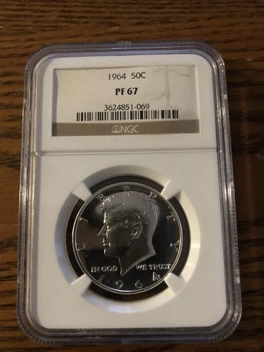 1964 50C PF 67 NGC PNG KENNEDY SILVER HALF DOLLAR