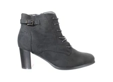 Katliu Womens Black Ankle Boots EUR 41