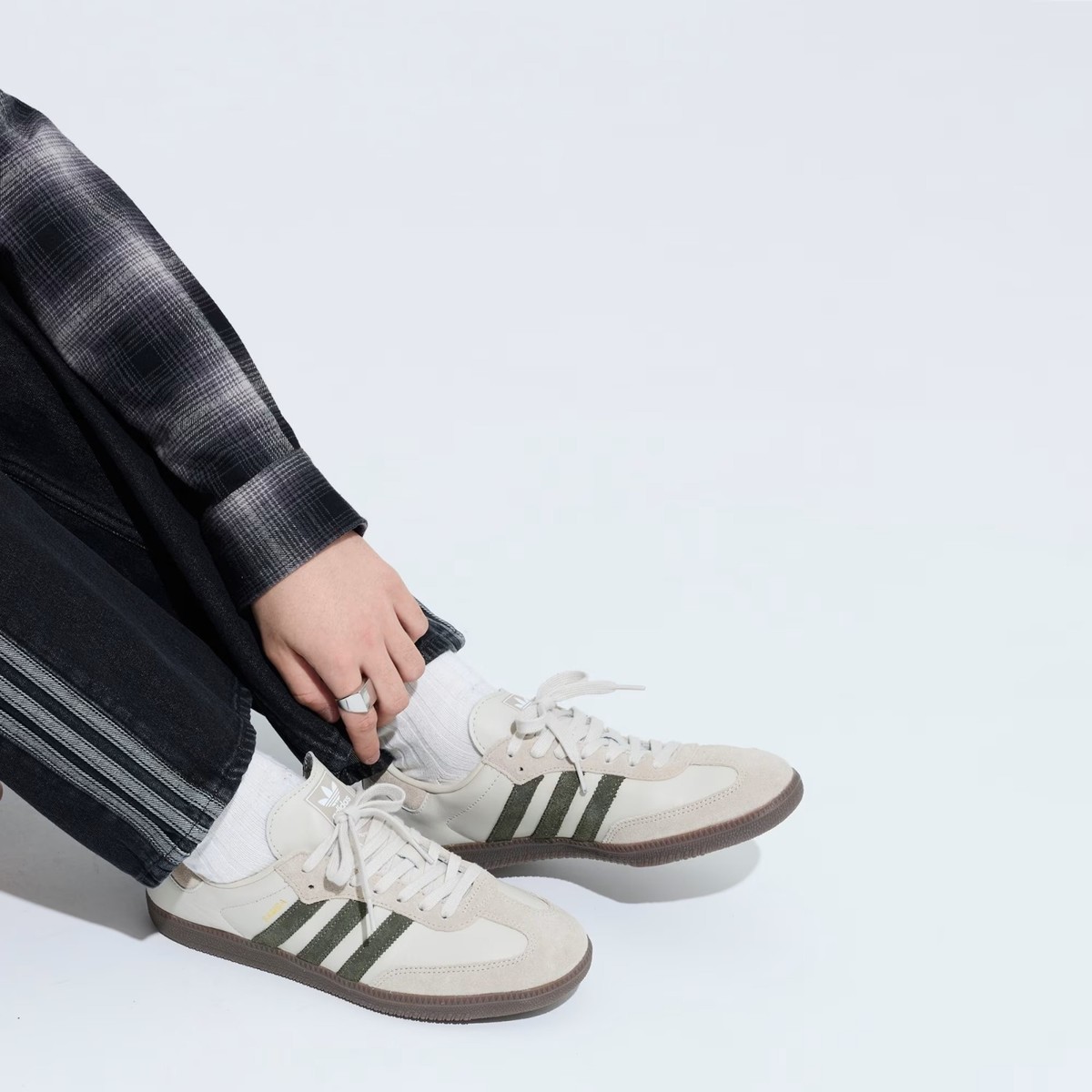 adidas Originals Samba OG JR0893 Alumina Medium Dark Khaki Gum Men