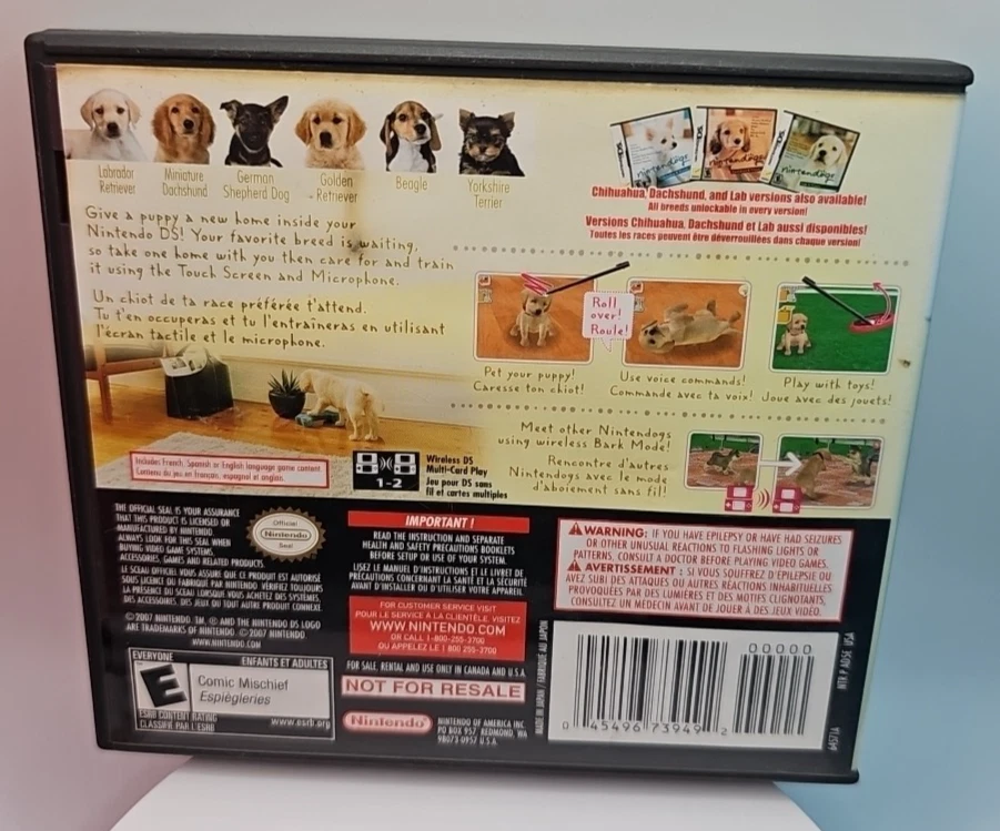 Nintendogs: Best Friends (Nintendo DS, 2007) CIB Complete Manual & Two Inserts - Image 2 of 4