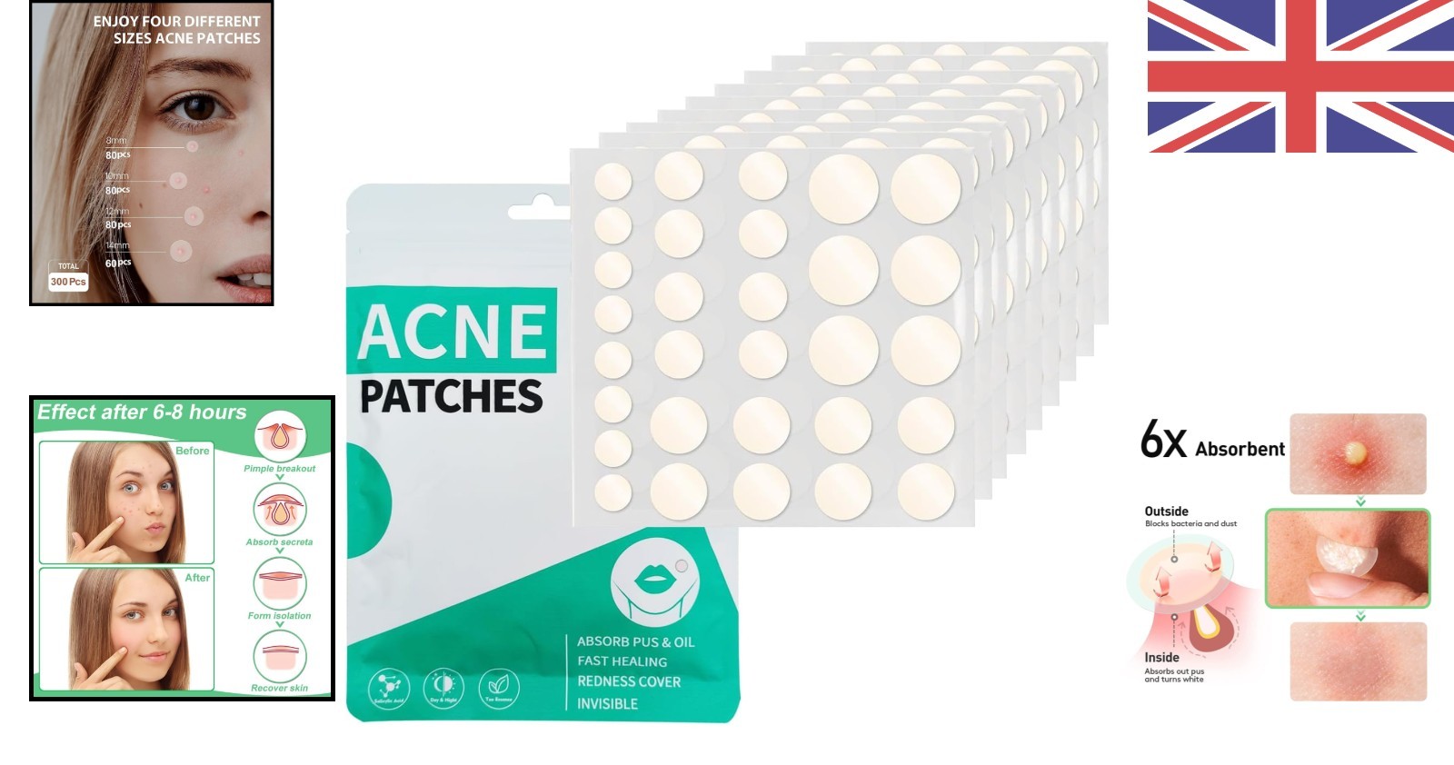 Dots for Spots Pimple Patches- Pack of 120 Translucent Hydrocolloid Spot Patch