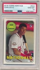 JUAN SOTO 2018 TOPPS HERITAGE #502 RC ROOKIE CARD NATIONALS SP PSA 10 GEM MINT