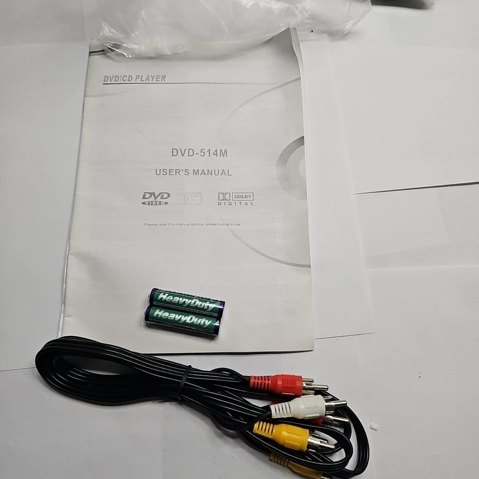 User's Manual For Coby DVD/CD Player DVD-514M Remote Control RCA Male Jack Input - Image 4 of 4