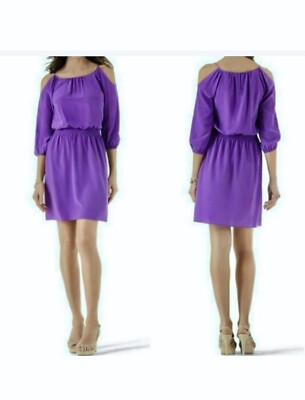 white house black market purple dress White House Black Market Colourful Dress 8