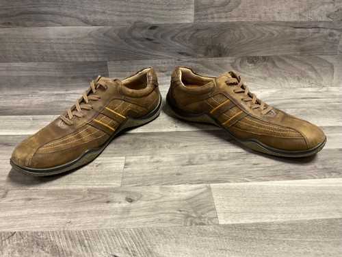 Scarpe Ecco Cruiser da uomo 46 marroni con lacci a righe in pelle comfort 37284 - Foto 6 di 13