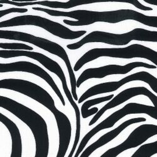 100 % Baumwolle Popeline Stoff Rose & Hubble Zebra Tierhautdruck Safari - Bild 1 von 1