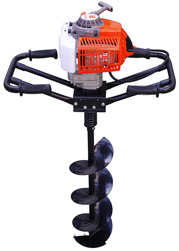 KASEI Gas Earth Auger 3HP 63cc Heavy Duty Post Hole Digger with Bit | eBay