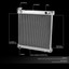 thumbnail 2 - 2-ROW ALUMINUM CHROME RADIATOR FOR 1997-2006 JEEP WRANGLER TJ 2.4/2.5/4.0 MANUAL