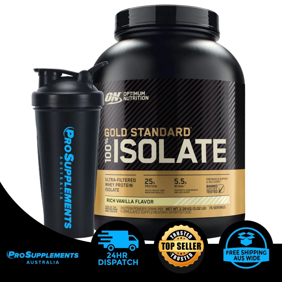 OPTIMUM NUTRITION Gold Standard 100 Whey Protein Isolate 5 lb