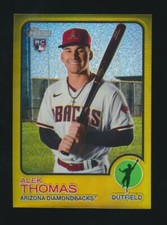 2022 Topps Heritage CHROME (*GOLD*) -#597 ALEK THOMAS RC (D-Backs) -Ser #2/5