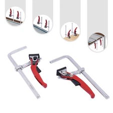 2PCS Saw Guide Rail Ratchet Clamp Track Saw Clamping Force Max 485lbs ﻿