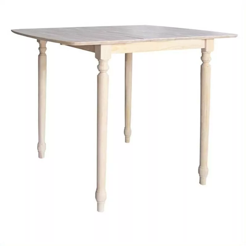 International Concepts Unfinished Square Rectangular Bar Height