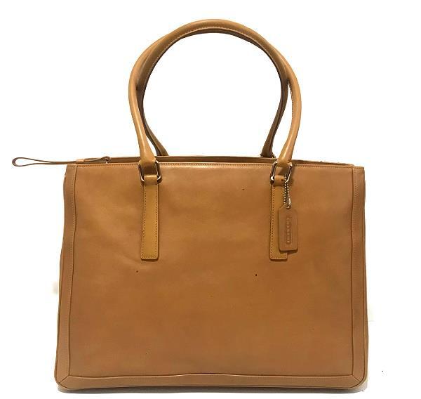 COACH BONNIE LEGACY XL CAMEL TAN LEATHER BUSINESS TOTE BRIEF BAG