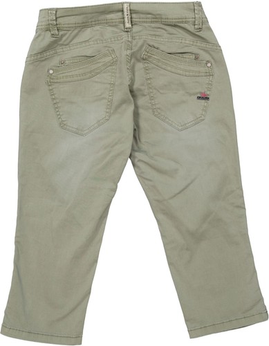 NEU! Buena Vista Damen Hose Capri Malibu-Capri Stretch Twill Gr. XS khaki - Afbeelding 2 van 3