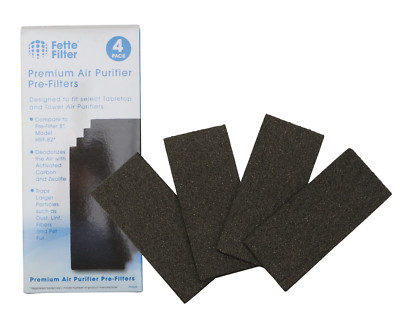 Fette Filter 4 Pack for Tabletop and Tower Air Purifiers HRF-B2