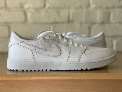 Nike Air Jordan 1 Low G Golf Triple White AJ1 Retro