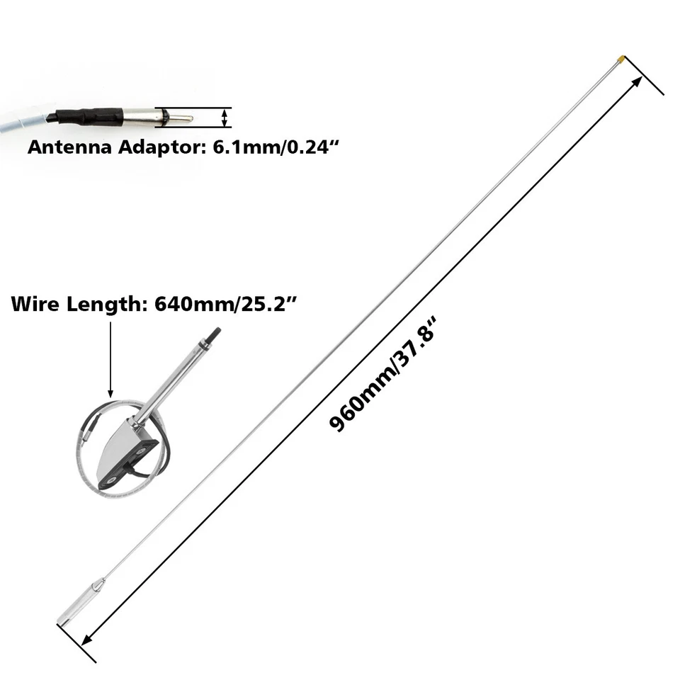 Kit de antena audio/confort/navegador para Honda Goldwing GL1800 GL1500 2001-2017 2002 Foto 2 de 4
