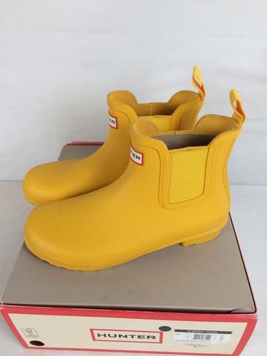 Excellent Hunter Original Chelsea Women's Rain Boots, Yellow, W10 - 第 1/9 張圖片