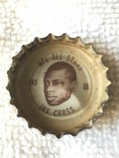 1960s Coca Cola Irv Cross C45 NFL All-Stars Bottle Cap Coke