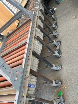 #ad FLEX TABLE COLLAPSABLE CONVEYOR 10#x27; x 2#x27; COLLAPSED opens to approx 30 $150.00
