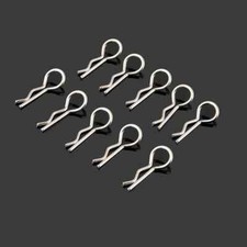  1/10 RC - CLIP COPPIGLIE FERMI PER CARROZZERIA - SET 10 PZ - NUOVI !!