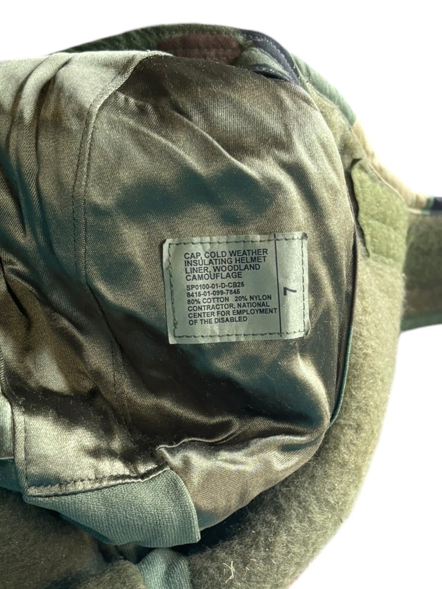 Weather Cold Cap, nyalon Insulating Camouflage Woodland Liner, Helmet その他