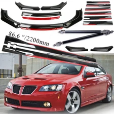 For Pontiac G8 GT GTO GLK Front Bumper Lip Spoiler /Splitter /Side Skirt Body