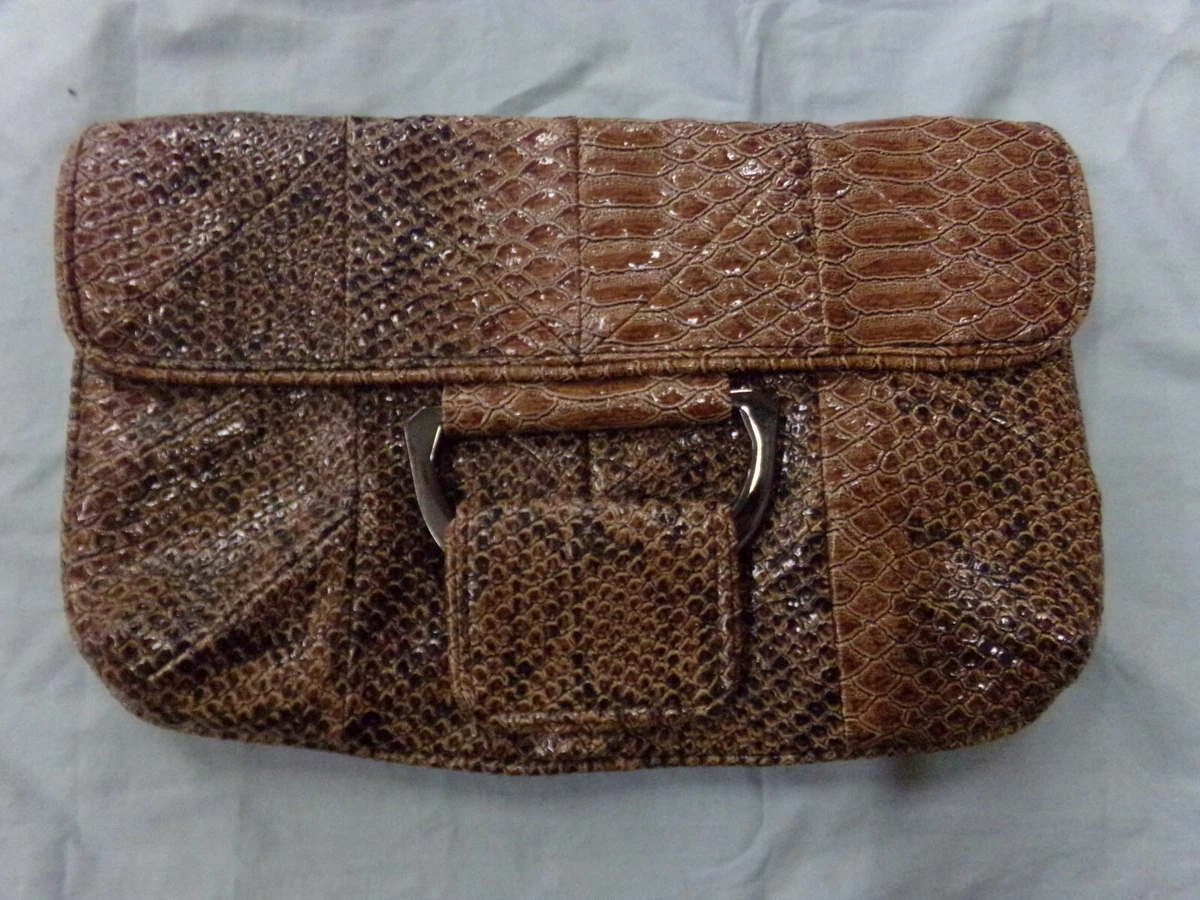 BCBG Generation Clutch Bag bcbgeneration Faux Snake Reptile Print Handbag Purse