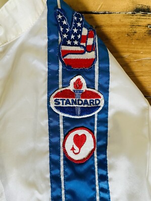 【70s】THE GREAT LAKUSA レーシングジャケット Vtg 70's GREAT LAKES RACING Jacket Striped Patch Jacket - Sz