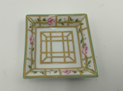 Trinket Dish Bernardaud Rose D'Ete Fine China from Limoges France 3 1/4''