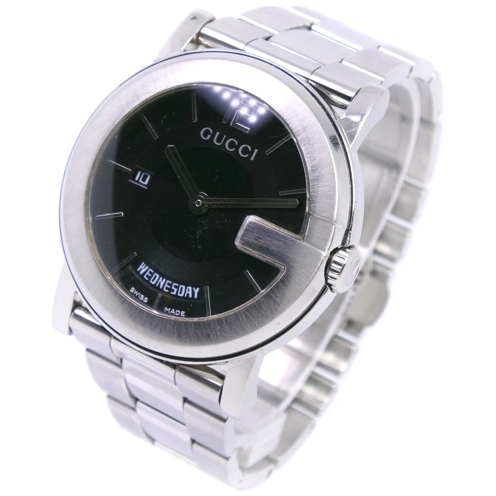 GUCCI 101M Day date G Chrono Collection Watches Stainless Steel Quartz Ana