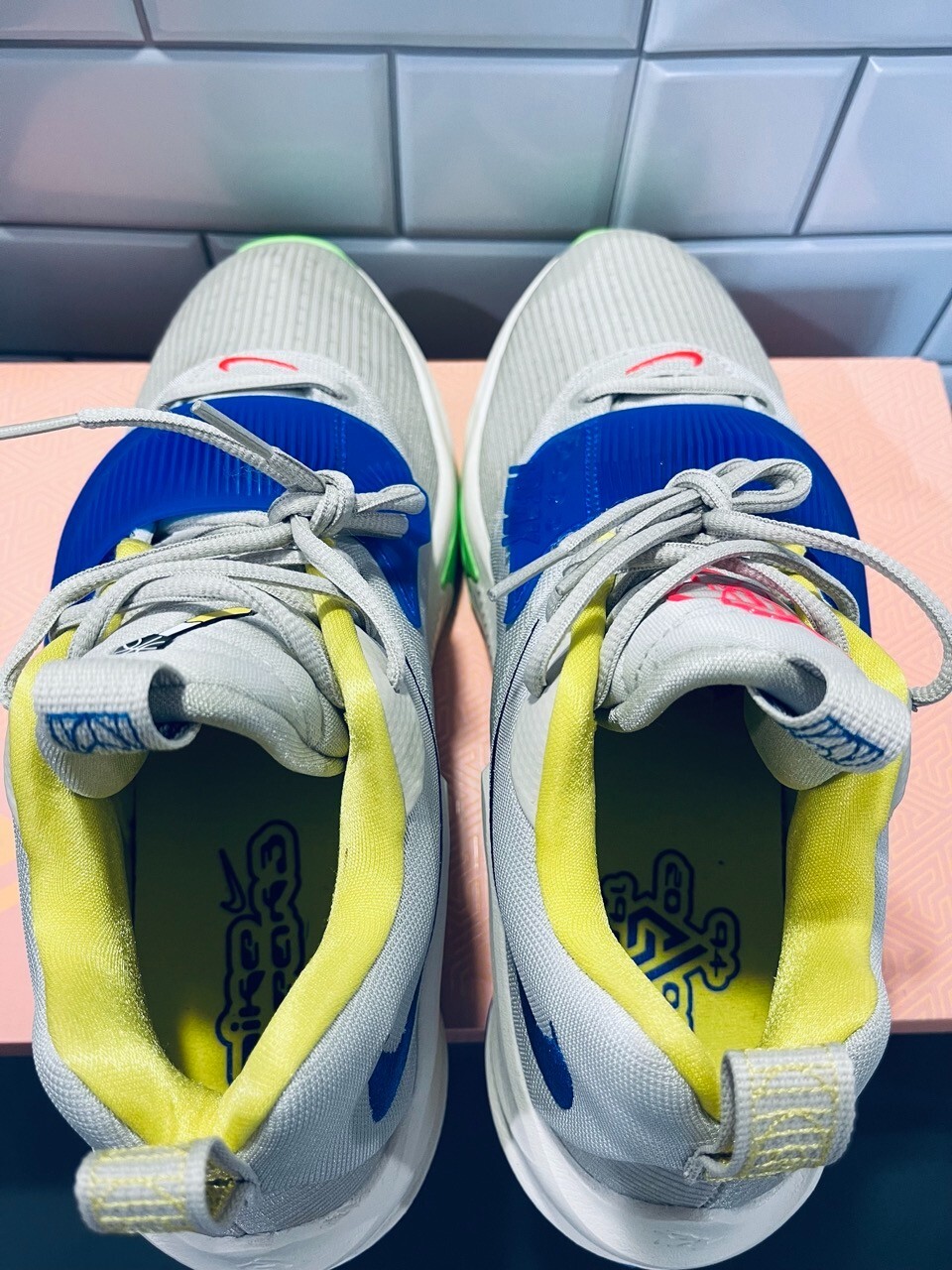 Nike Zoom Freak 3 Basketball Shoes Light Bone Green S… Gem