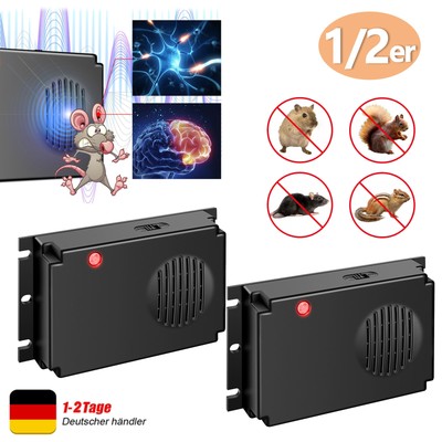 1/2x Marderschreck Auto Ultraschall Schutz gegen Mobil Mäuse Ratten Abwehr