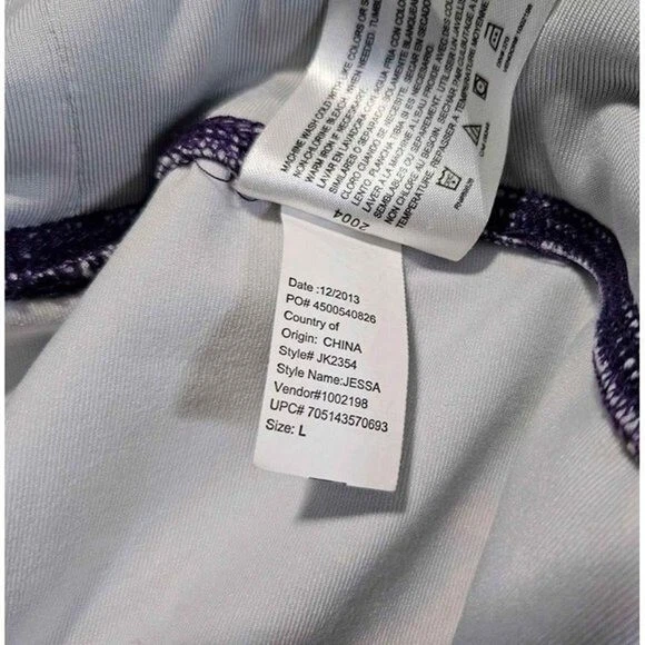 Conjunto de duas leggings Capri ENERGIE tamanho G verde neon/preto e explosões de cores - Imagem 4 de 4