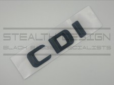 Fits Mercedes CDI Badge For Rear Boot Full Gloss Black Stealth OEM+