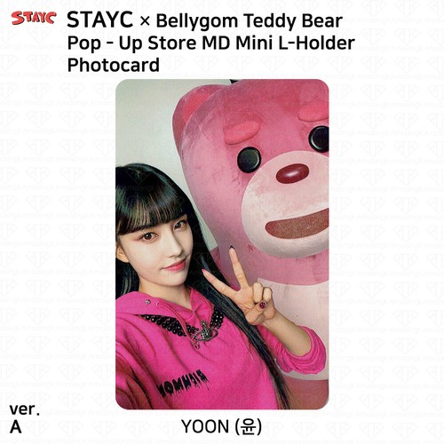 StayC x Bellygom Teddybär Pop Up Store Offizieller MD Becher Öko Tasche Fotokarte KPOP - Bild 69 von 72