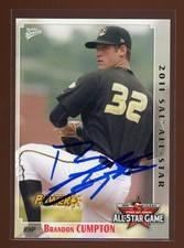 2011 West Virginia Power BRANDON CUMPTON Signed Card autograph auto PIRATES