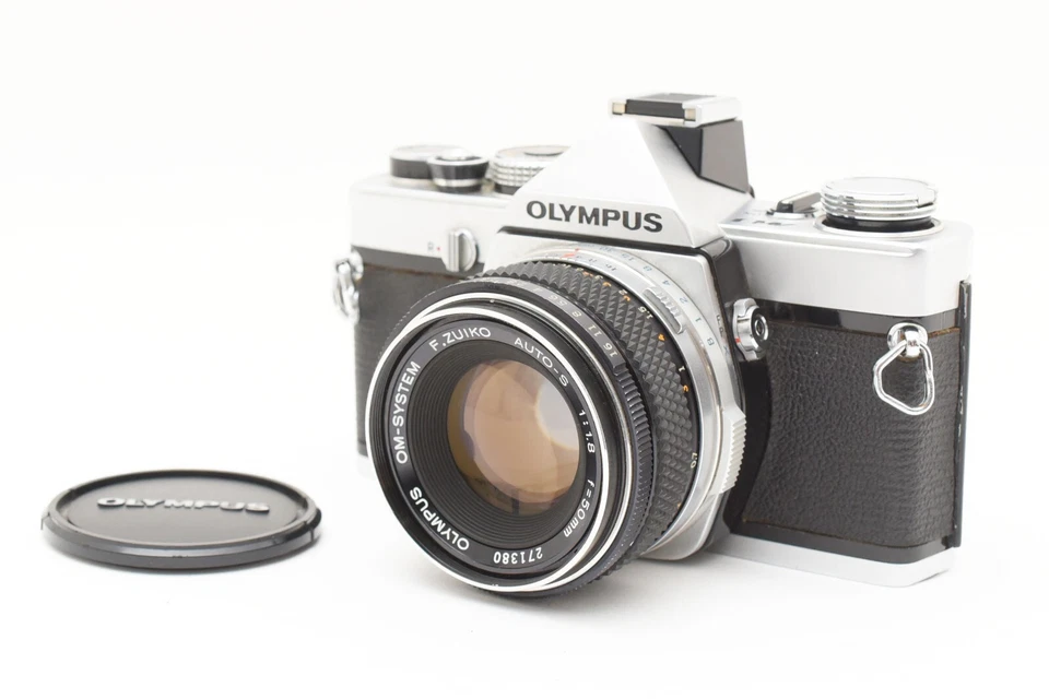 🎦 CLA'd [Near MINT -] Olympus M-1 Film Camera SLR 50mm F.ZUIKO f/1.8 From JAPAN - Image 2 of 4