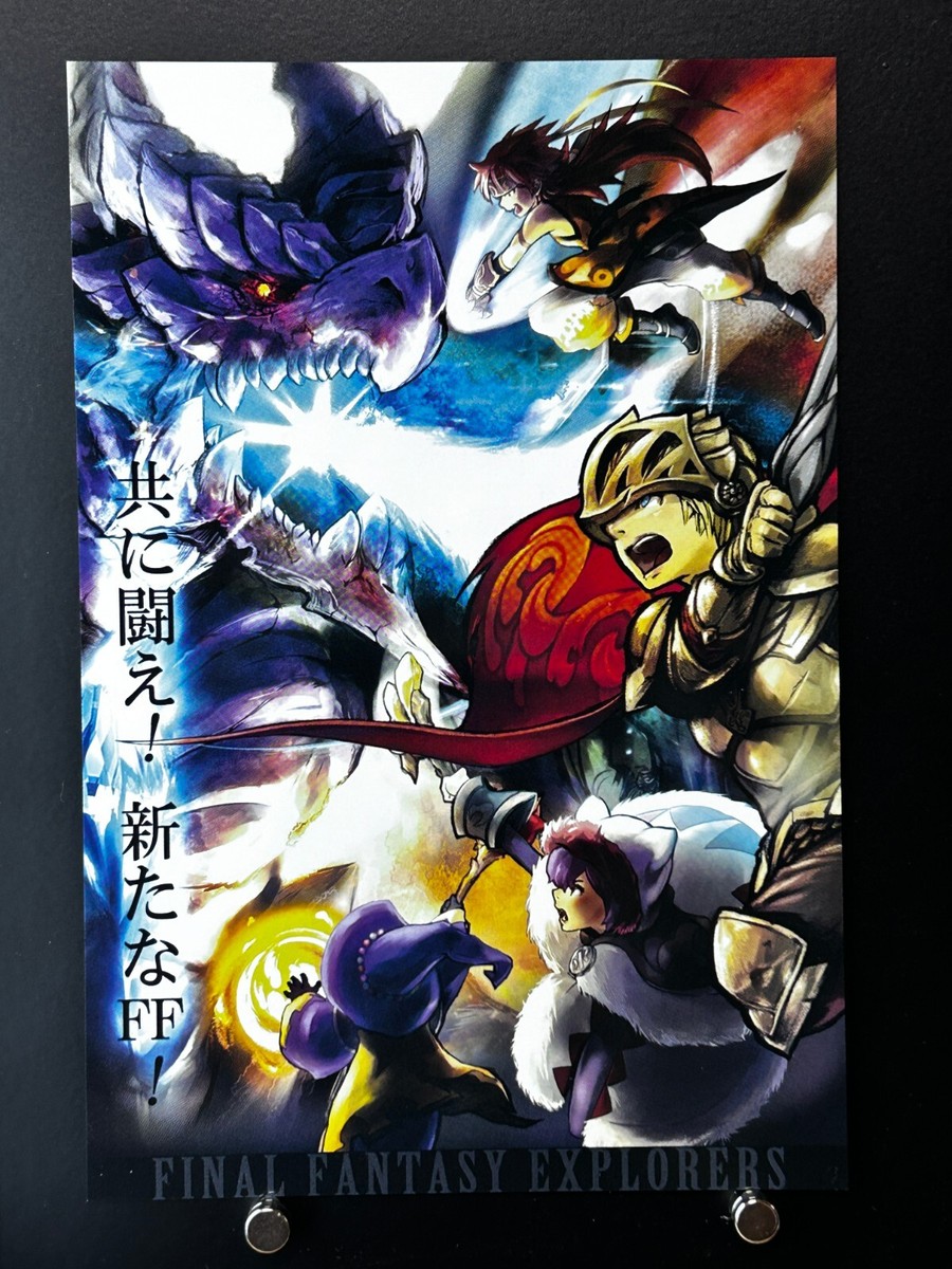 Final Fantasy Explorers PostCard Square Enix JAPAN Japanese