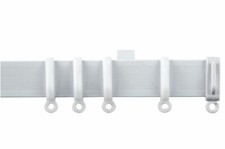 Streamlined PVC White Curtain Track Rail Set