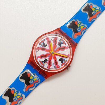 1991 Chicken Hipster Cool Unique Swiss Made Swatch Quartz Watch