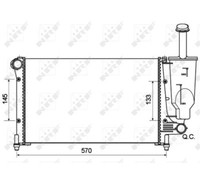 KüHler, MotorküHlung Economy Class Nrf 53128A FüR Fiat