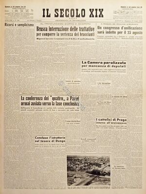 Zeitung Genua - Das 19. Jahrhundert - Nr. 146 - Abrupte Unterbrechung der Verhandlungen 1949