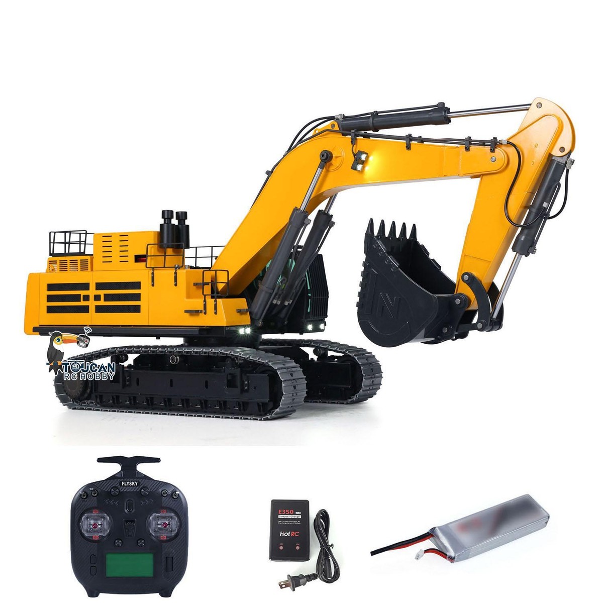 ショッカー004X ダークサイエンスシリーズ 1/8スケール 1/12 Metal RC Hydraulic Excavator ZE960G RTR Double Pump