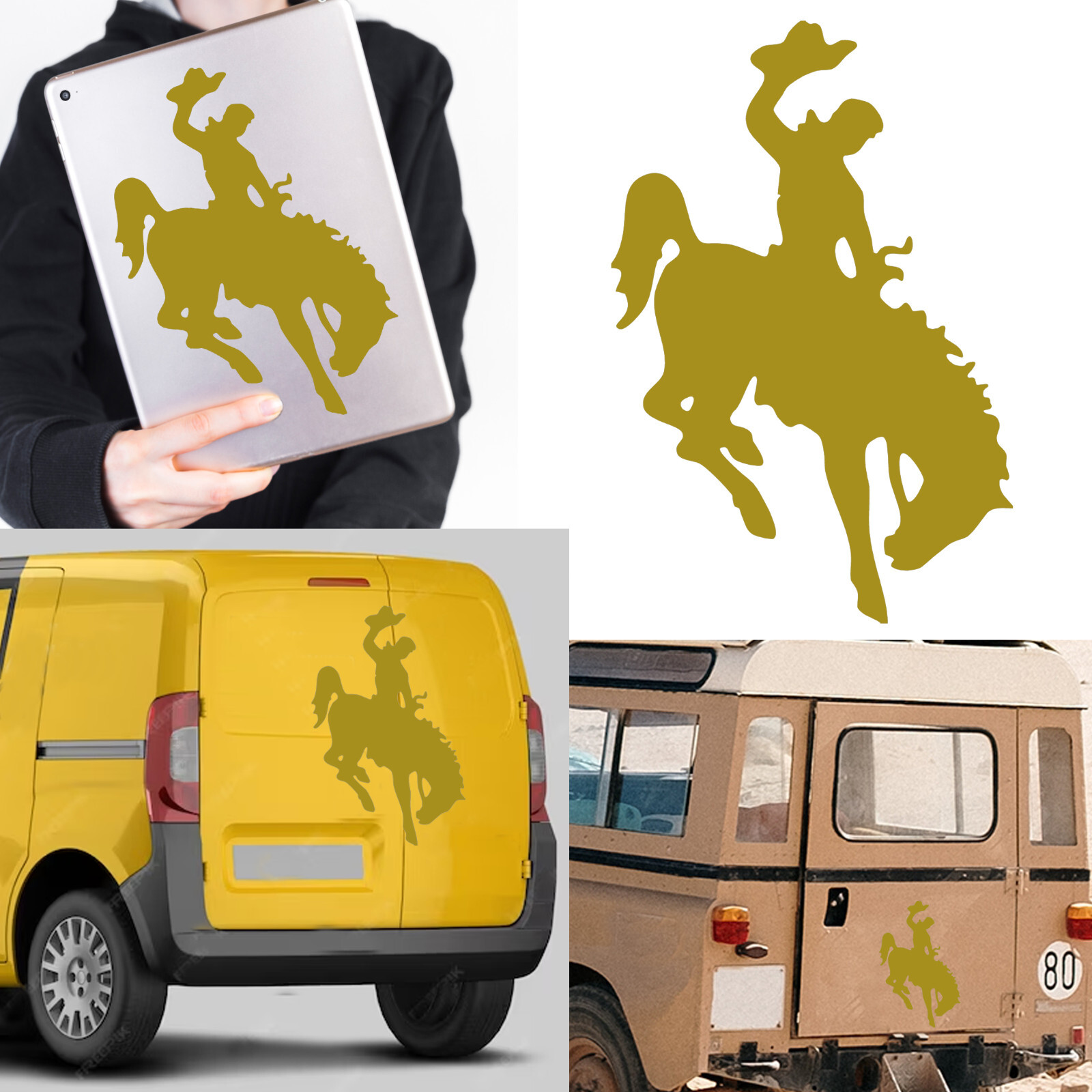 Vaquero Cowboy, pegatina de vinilo