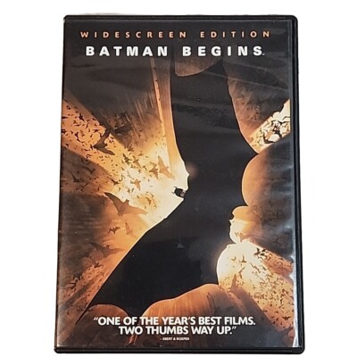 Batman Begins (DVD, 2005) Warner Brothers Christian Bale Very Good 